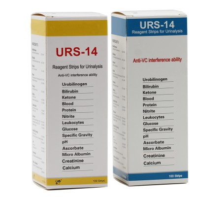 CE approved urine test strips 14 parameters Urinalysis diagnostic strips include ACR value