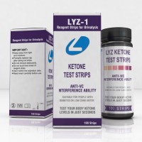 LYZ Rapid diagnostic test reagentl / Hot sale clinical ketone strips , Medical Ketone test strips