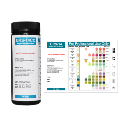 Amazon hot Clinical Diagnostic Reagent for urinalysis urine test strip 14 Parameters