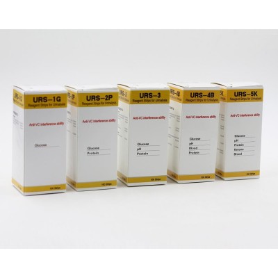 CE ISO urine Ketone Glucose Blood pH Protein test strips 5 parameter urine test strips